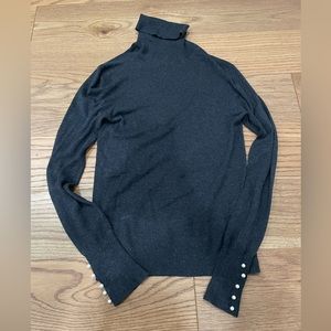 Zara Pearl Detail Turtleneck